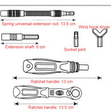 38 In 1 Labor-Saving Ratchet Multi-Purpose Screwdriver Set Household Hardware Tools Combination Screwdriver Toolbox