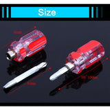 Mini Eleven-Shaped Dual-Use Screwdriver With Transparent Crystal Handle(Crystal Dual-use Robe)