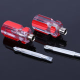 Mini Eleven-Shaped Dual-Use Screwdriver With Transparent Crystal Handle(Crystal Dual-use Robe)