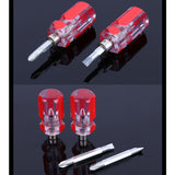 Mini Eleven-Shaped Dual-Use Screwdriver With Transparent Crystal Handle(Crystal Dual-use Robe)