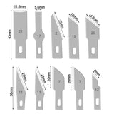 13pcs /Box Metal Engraving Knife Set Model Paper Engraving Cutter