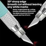 14pcs /Set Rubber Stamp Paper Cutting Carving Knife DIY Fruit Carving Knife(Pink)