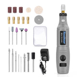 Mini Electric Grinder Micro Grinding Pen DIY Small Carving Tools(EU Plug Gray)