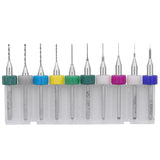 10 In 1 PCB Tungsten Steel Drill Bits Carving Miniature Drill Bits, Size: 0.1-1mm