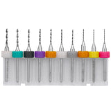 10 In 1 PCB Tungsten Steel Drill Bits Carving Miniature Drill Bits, Size: 0.6-1.5mm