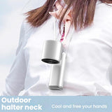 100-gear High Speed Handheld Fan Mini USB Rechargeable Foldable Portable Turbo Small Fan With Cooling(Black)