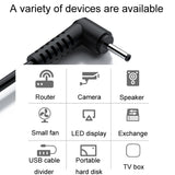 JINGHUA U550C USB To DC Charging Cable Small Appliance Power Cord, Interface: 3.5mm
