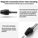 Electric Screwdriver H4 Universal Metal Three-Jaw Chuck