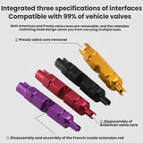 Multi-purpose Bicycle Valve Core Removal Wrench(Black)