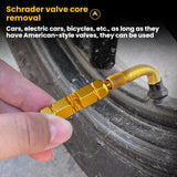 Multi-purpose Bicycle Valve Core Removal Wrench(Black)