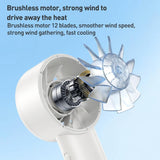 Yesido YF18 Handheld Ice Compress Brushless High Speed Fan(Beige)