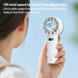 Yesido YF18 Handheld Ice Compress Brushless High Speed Fan(Beige)