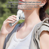 Yesido YF18 Handheld Ice Compress Brushless High Speed Fan(Beige)