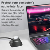 COMFAST CF-U318 1.2m High Speed USB 3.0 Extension Cable with Base(Black)