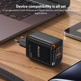 Yesido YC99 40W Fast Charger with Telescopic Type-C Cable, Plug:EU Plug(Black)