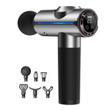 20-speed Touch Control Fascia Massager with 6 Massage Heads,CN Plug(Silver)