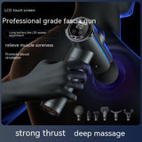 20-speed Touch Control Fascia Massager with 6 Massage Heads,CN Plug(Silver)