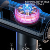 20-speed Touch Control Fascia Massager with 6 Massage Heads,CN Plug(Silver)