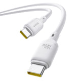 Baseus Silky Series 1m 100W USB-C / Type-C to Type-C Fast Charging Cable(White)