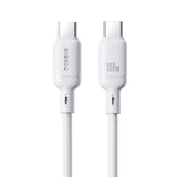 Baseus Silky Series 1m 100W USB-C / Type-C to Type-C Fast Charging Cable(White)
