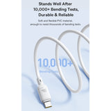 Baseus Silky Series 1m 100W USB-C / Type-C to Type-C Fast Charging Cable(White)