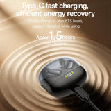 Yesido YSP29 Transparent Clip-on Bluetooth Earphone(Black)