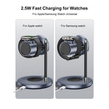 Yesido DS40 Qi2.2 3-in-1 Magnet Wireless Charging Station(Black)