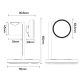 Yesido DS40 Qi2.2 3-in-1 Magnet Wireless Charging Station(Black)