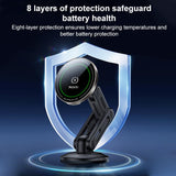 Yesido C317 15W Magnetic Car Wireless Charger Holder(Black)