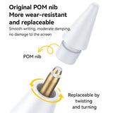 Yesido ST18 Magnetic Wireless Charging Stylus Pencil For iPad Series(White)