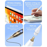 Yesido ST18 Magnetic Wireless Charging Stylus Pencil For iPad Series(White)