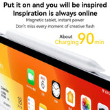 Yesido ST18 Magnetic Wireless Charging Stylus Pencil For iPad Series(White)