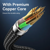 Yesido CA186 240W Type-C to Type-C Aluminum Alloy Data Cable, Length: 2m(Black)