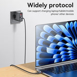 Yesido CA186 240W Type-C to Type-C Aluminum Alloy Data Cable, Length: 2m(Black)