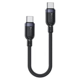 Yesido CA188 60W 3A USB-C / Type-C to Type-C Charging Data Cable, Length:0.3m(Black)