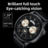 Yesido IO29 Waterproof Smart BT Watch, 1.39 inch Screen, Support BT Call / Heart Rate(Black)