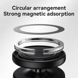 Yesido C224 Electric Vacuum Suction Cup MagSafe Car Mount with 360 Degree Rotating Base(Black)