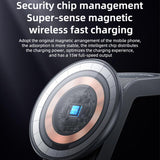 Yesido DS26 4-in-1 Magnetic Wireless Charging Stand with Night Light(Black)