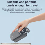 Yesido DS26 4-in-1 Magnetic Wireless Charging Stand with Night Light(Black)