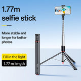 Yesido SF30 Integrated Jumping Stick Bluetooth Remote Control Selfie Stick(Black)