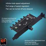 PIC Bit Case Cooling Fan Control Switch PWM 6 Way Computer Fan Speed Controller(SATA)
