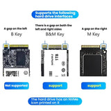 Blueendless SD08 Dual-Bay NVMe SSD Enclosure M.2 Offline Cloning Device 20Gbps High-Speed Solid-State Drive Case EU Plug