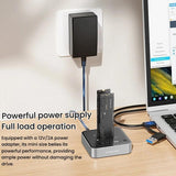 Blueendless SD08 Dual-Bay NVMe SSD Enclosure M.2 Offline Cloning Device 20Gbps High-Speed Solid-State Drive Case EU Plug