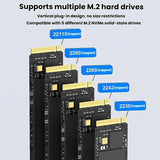 Blueendless SD08 Dual-Bay NVMe SSD Enclosure M.2 Offline Cloning Device 20Gbps High-Speed Solid-State Drive Case EU Plug