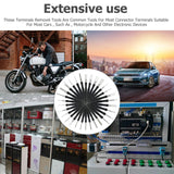 30pcs / Set Car Wire Harness Terminal Pin Removal Tool(Black Long Handle)