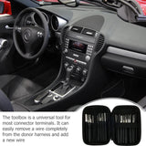 30pcs / Set Car Wire Harness Terminal Pin Removal Tool(Black Long Handle)