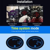 Morfayer Locomotive Multi-function Voltmeter, Green, Specification: 4 in 1 With 7 Color Aperture