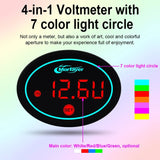 Morfayer Locomotive Multi-function Voltmeter, Red, Specification: Voltmeter Function