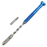 Mini Hand Drill Tool Semi-automatic Hole Drill Punching Machine For Arts And Crafts Jade Hole Punching Tool(Blue)