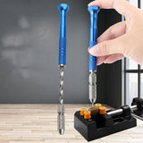 Mini Hand Drill Tool Semi-automatic Hole Drill Punching Machine For Arts And Crafts Jade Hole Punching Tool(Blue)